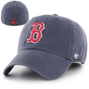 Fanatics Boston Red Sox Navy & Red Unstructured Baseball Cap